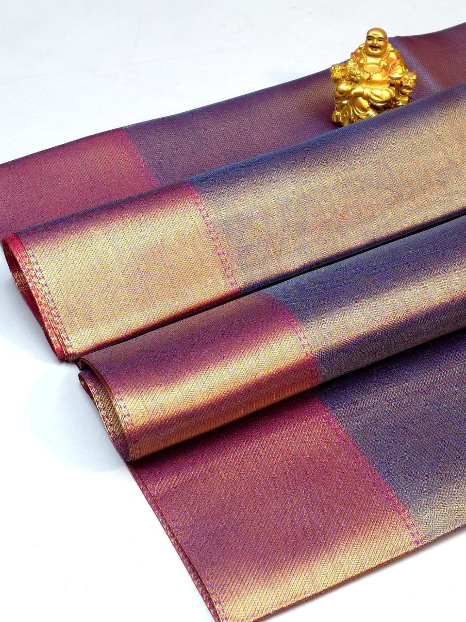Jyothika-Inspired Semi Kanchivaram Silk Saree with Designer Pallu & Brocade Blouse – HOK0002